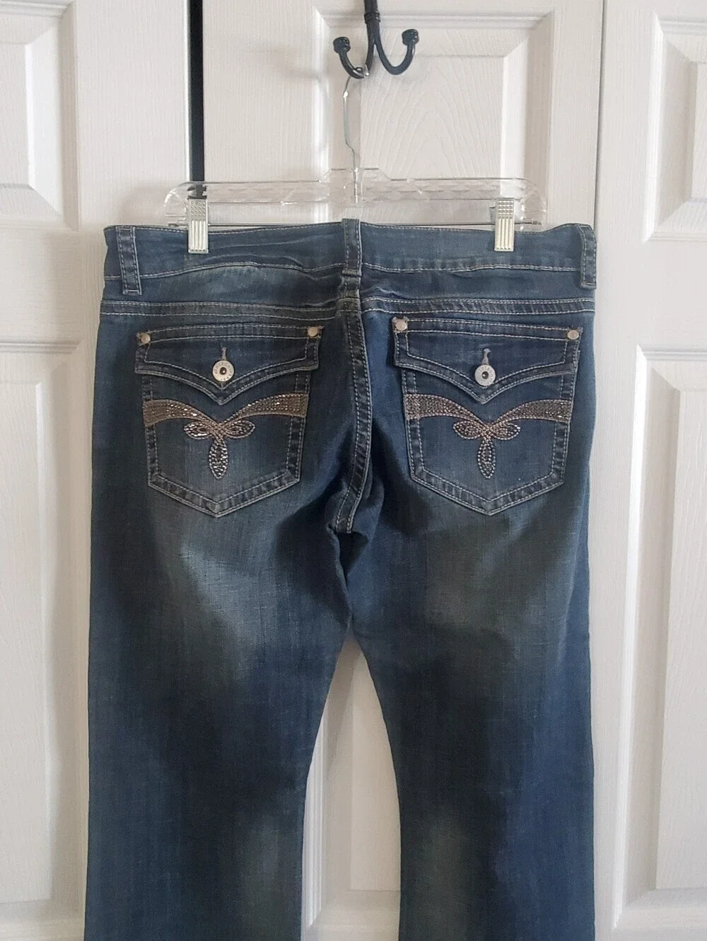 STETSON HOLLYWOOD BOOTCUT #818. SZ 14R. BLUE DENIM JEANS. Western